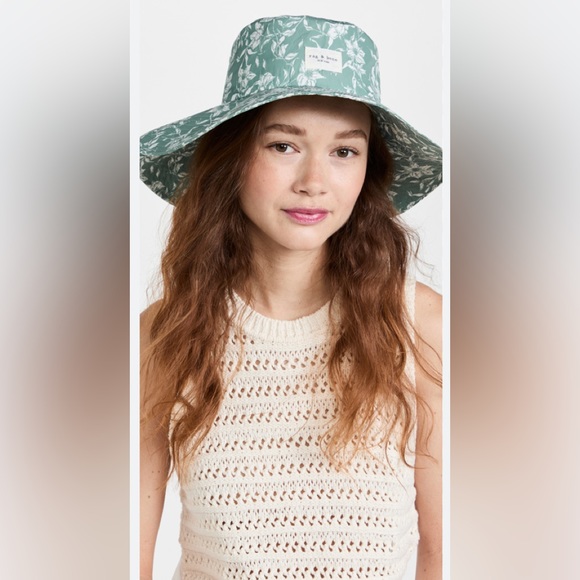 Rag & Bone Addison Cruise Hat in Leaf-green - Picture 1 of 6
